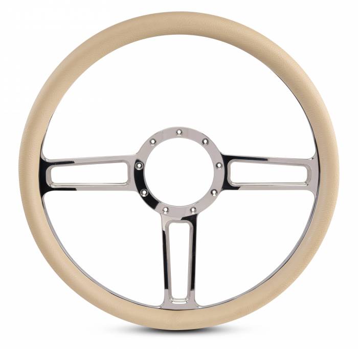 Eddie Motorsports - EMSMS140-34TCL - Steering Wheel Launch 15"Clear/Tan Grip