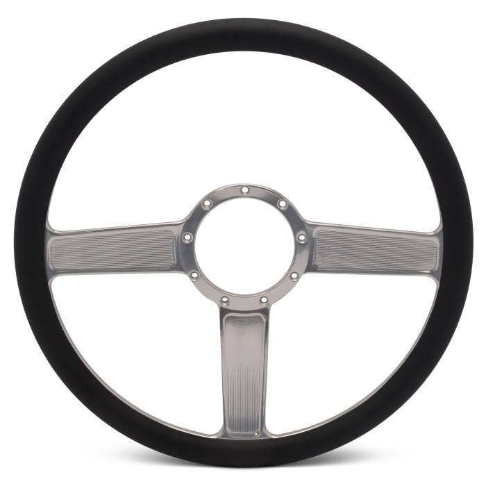 Eddie Motorsports - EMSMS140-38CA - Steering Wheel Linear 15"Clrano/Blk Grip