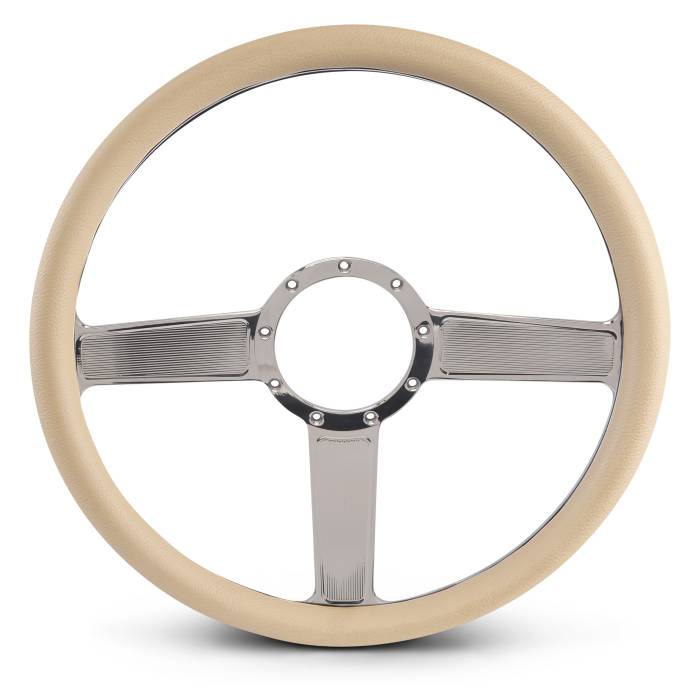 Eddie Motorsports - EMSMS140-38TCL - Steering Wheel Linear 15"Clear /Tan Grip