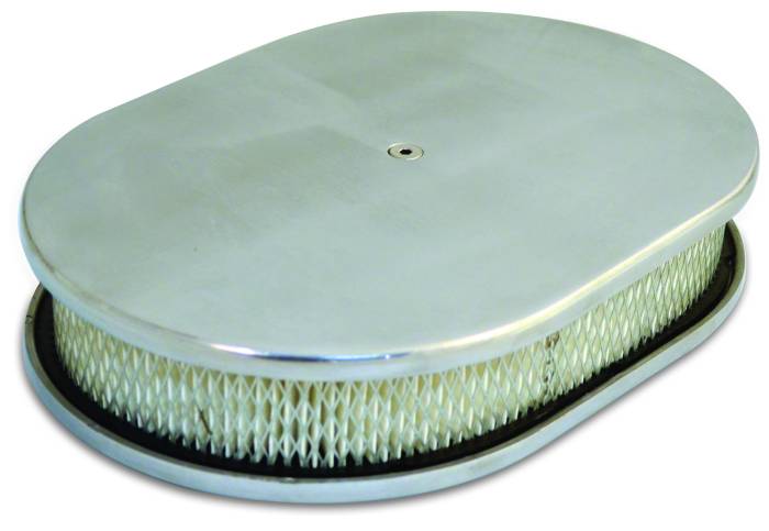 Eddie Motorsports - EMSMS215-70P - Air Cleaner 15" Oval Smooth Polished