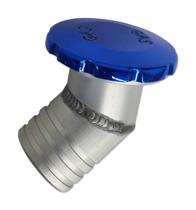 Eddie Motorsports - EMSMS265-44B - Gas Fill Flush 2"Angle Non-Vent Blue