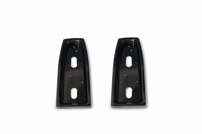 Eddie Motorsports - EMSMS275-48BA - Taillight Bezels(Pr)66-67 Nova Black Ano