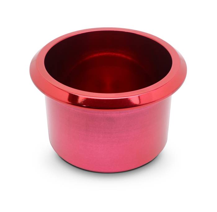 Eddie Motorsports - EMSMS281-43R - Drink Holder Billet Alum Med(3-3/8")Red