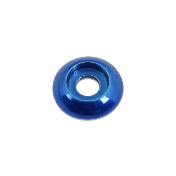 Eddie Motorsports - EMSMS281-55B - Washer Plain Accent 1/4" Blue