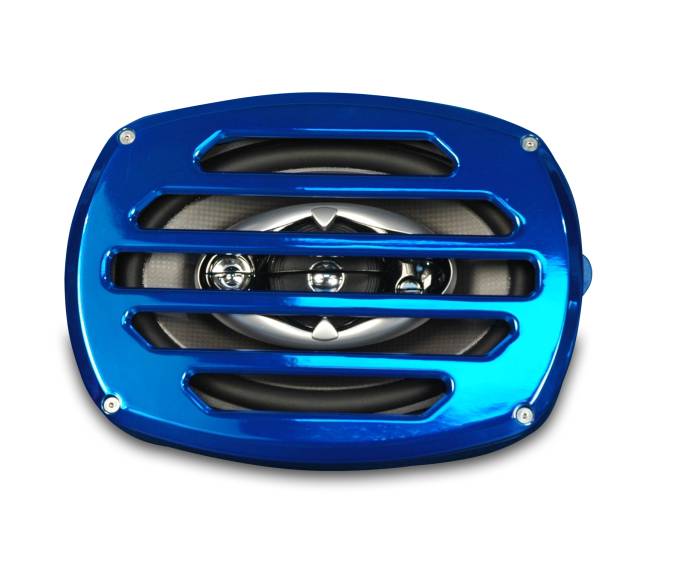 Eddie Motorsports - EMSMS400-30B - Speaker Grill Classic 6X9 Blue
