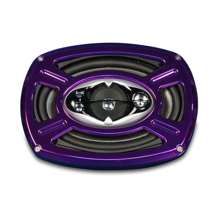 Eddie Motorsports - EMSMS400-31PR - Speaker Grill Wheel 6X9 Purple