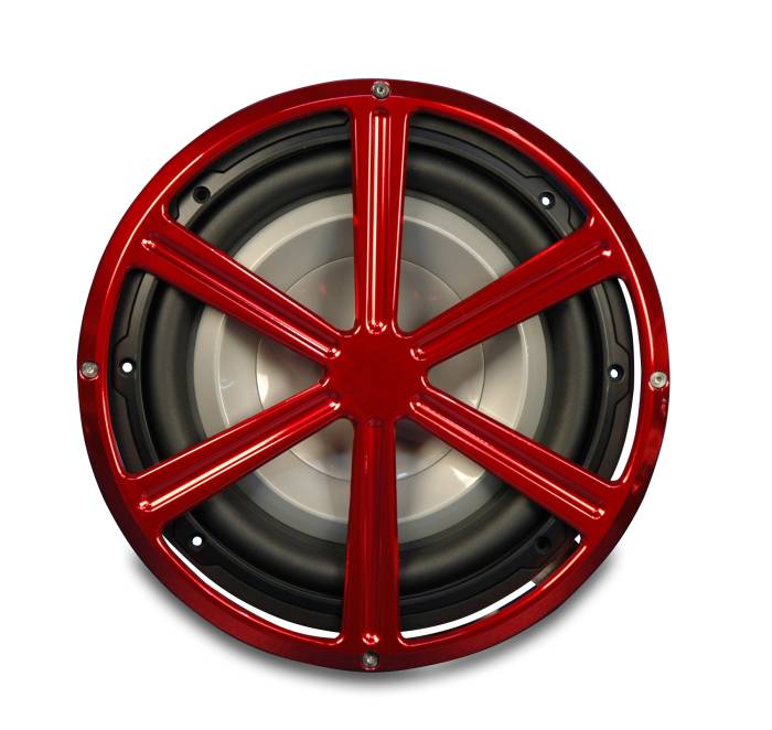 Eddie Motorsports - EMSMS400-42R - Subwoofer Grill Wheel 8" Red