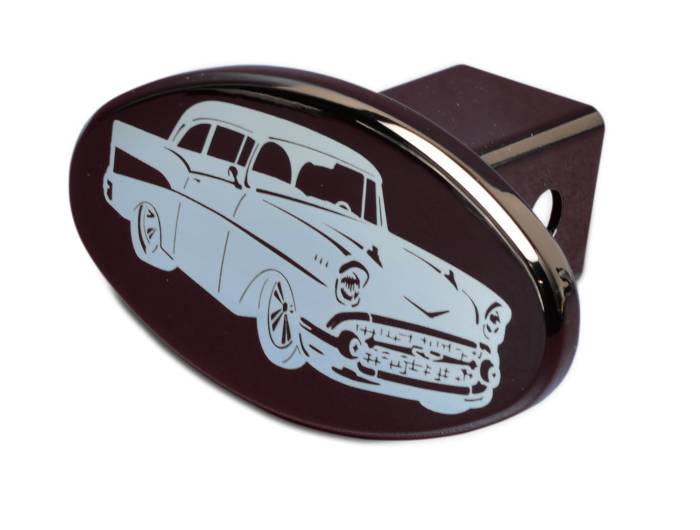 Eddie Motorsports - EMSMS500-53BK - Hitch Cover 57 Chevy Gloss Black