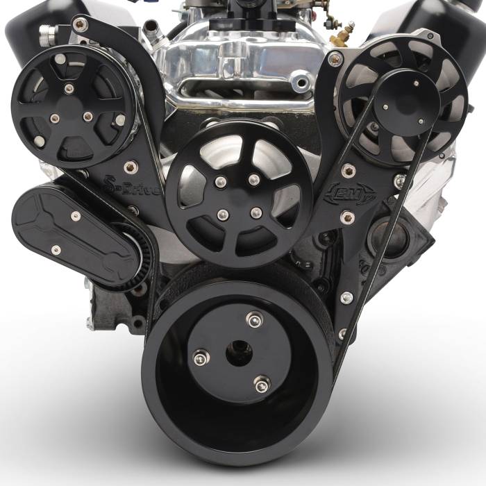 Eddie Motorsports - EMSMS107-14MB - BIG BLOCK CHEVY S-DRIVE PLUS 8 RIB W/AC, NO POWER STEERING