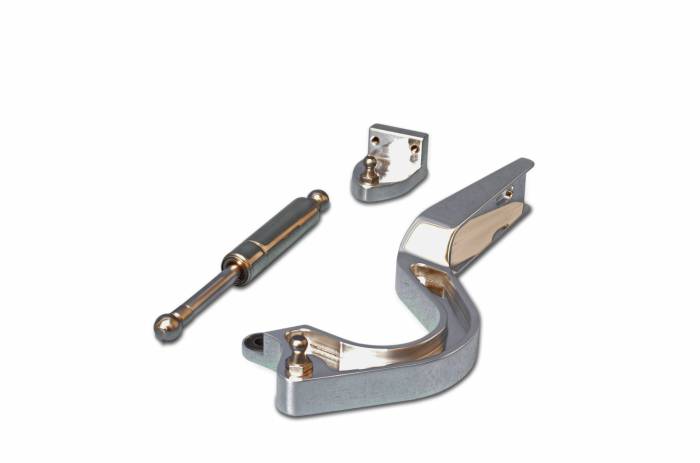 Eddie Motorsports - EMSMS148-01CL - Trunk Hinges 65-66 Mustang Clear Coat