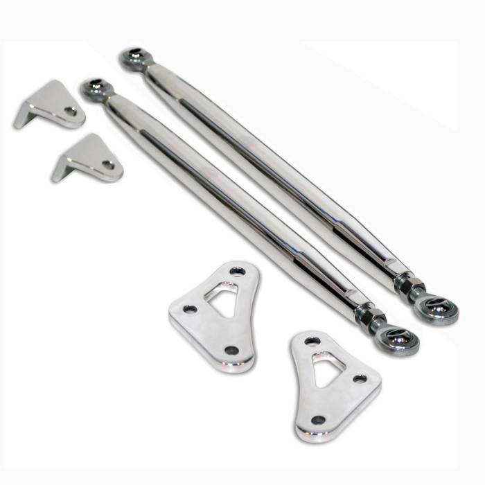 Eddie Motorsports - EMSMS275-22CL - Fender Braces Adjust 67-69 Camaro Clrcot