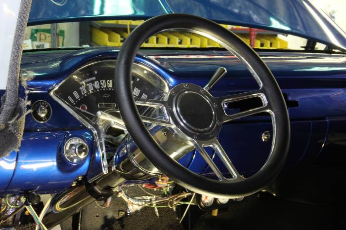 Eddie Motorsports - EMSMS140-54CL - Steering Wheel Launch 14"Clear/Blk Grip
