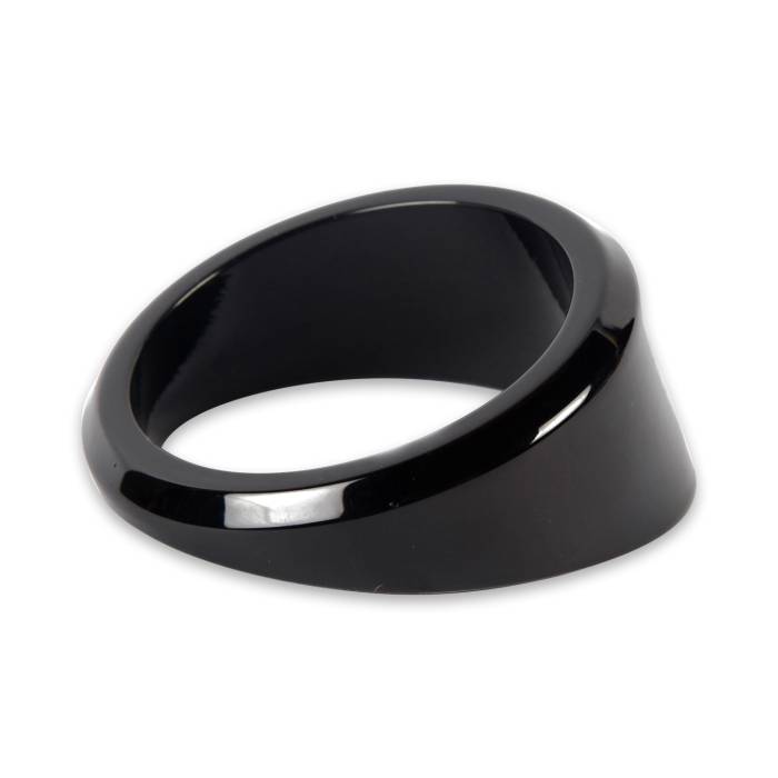 Eddie Motorsports - EMSMSANG-258BA - Bezel-Angled 2-5/8" Black Ano