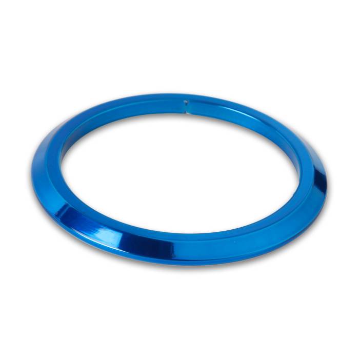 Eddie Motorsports - EMSMSFLT-338B - Bezel-Flat 3-3/8" Blue