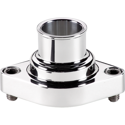 Billet Specialties - Thermostat Housing Small Block and Big Block Chevy Swivel Straight Up Polished Billet Specialties 90120