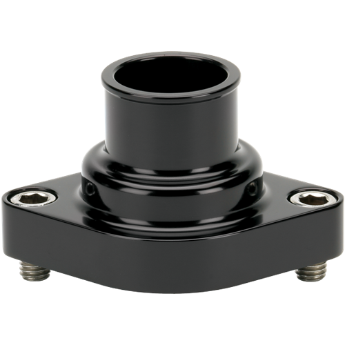 Billet Specialties - Thermostat Housing Chevy Small and Big Block Swivel Straight Up Black Billet Specialties BLK90120