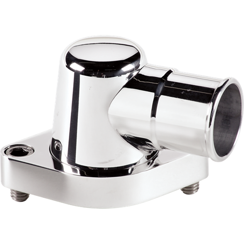 Billet Specialties - Thermostat Housing Small Block and Big Block Chevy Swivel 90 Degree Polished Billet Specialties 90220