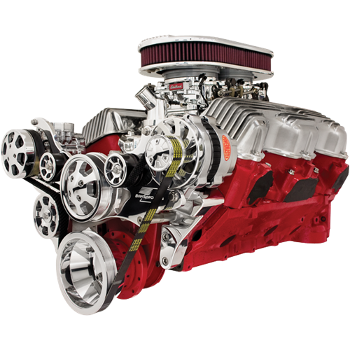 Billet Specialties - BSP14420 - Tru Trac Serpentine System, 348/409 with Alternator and A/C, No Power Steering, Polished
