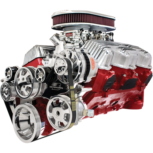 Billet Specialties - BSP14405 - Tru Trac Serpentine System, Chevrolet 348/409 with Alternator and Power Steering, No A/C, Polished