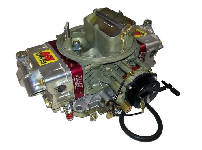 AED Performance - Carburetor 650 HO Double Pumper w/Red Billet Metering Blocks and Electric Choke AED AL-650HO-EC-RD