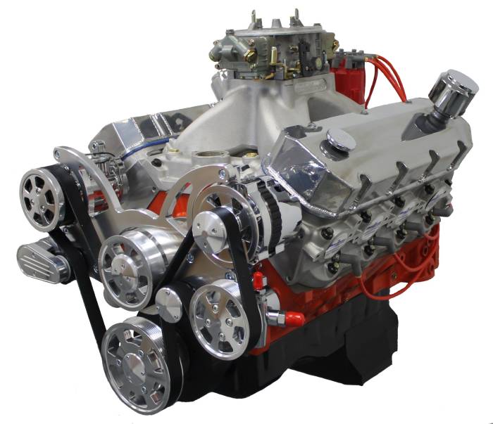 BluePrint Engines - PS6320CTCK BluePrint New 632CI 815HP  BBC dressed with Carburetor and Polished Pulley Kit - Alt-PS-AC
