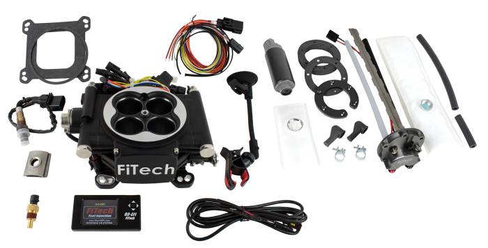 FiTech Fuel Injection - Fitech 36202 Go EFI 4 600 HP EFI System Matte Black Finish With In Tank Retrofit Kit-P/N 50015