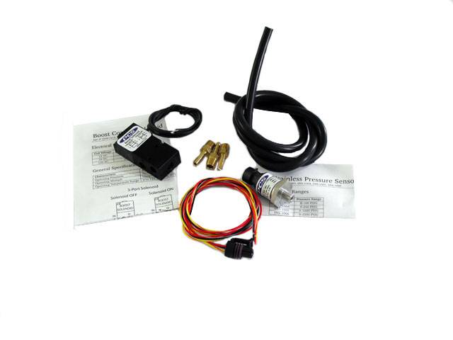 Powertrain Control Solutions - PCSA-DIS0511 - D200 Multi-stage Boost Control Kit with 0-100 PSI Stainless Pressure Sensor