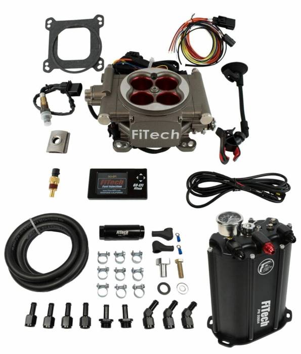FiTech Fuel Injection - Go Street 400 HP EFI System Master Kit w/ Force Fuel, Fuel Delivery System Fitech 35203