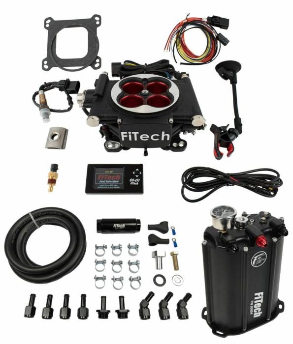 FiTech Fuel Injection - Go EFI 4 600HP System Power Adder Master Kit w/ Force Fuel, Fuel Delivery System Fitech 35204