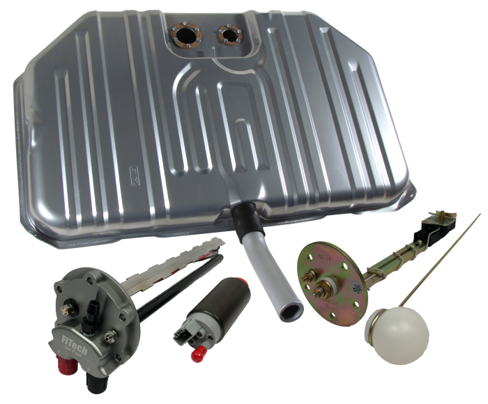 FiTech Fuel Injection - Fitech 58032 Go Fuel 340 LPH EFI Fuel Tank Kit, 1971-1972 Chevy Chevelle Notched