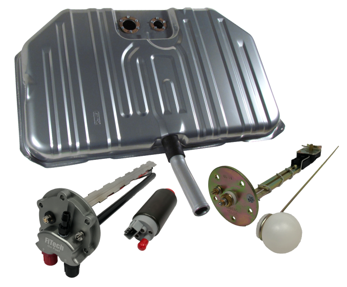 FiTech Fuel Injection - Fitech 58028 Go Fuel 340 LPH EFI Fuel Tank Kit, 1970 Chevy Chevelle Notched