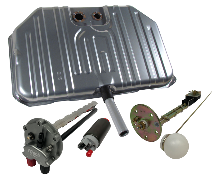 FiTech Fuel Injection - Fitech 58026 Go Fuel 340 LPH EFI Fuel Tank Kit, 1968-1969 Chevy Chevelle Notched