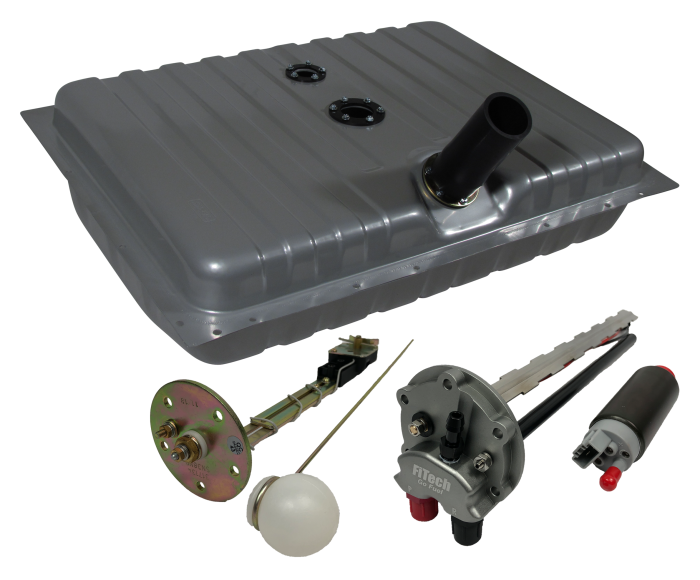 FiTech Fuel Injection - Fitech 58013 Fuel Tank with Sender and 50015 Pump 69-70 Mustang & Mercury Cougar