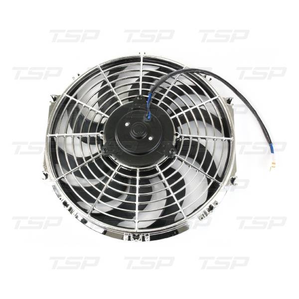 Top Street Performance - TOP STREET PERFORMANCE Universal Radiator Fan; S-Blade; 12" Chrome HC6103C