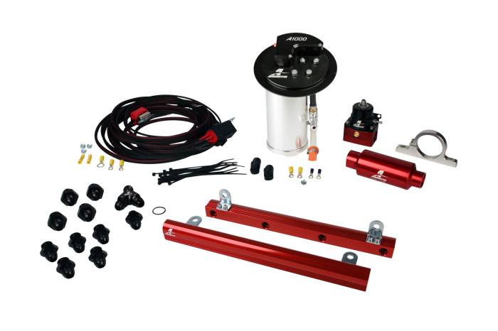 Aeromotive Fuel System - Aeromotive 17320 - 10-17 Mustang GT Stealth A1000 Racing Fuel System with 5.4L 4-V Fuel Rails