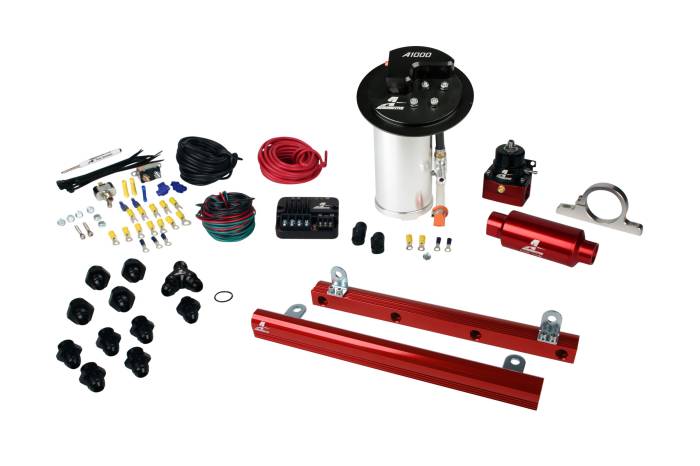 Aeromotive Fuel System - Aeromotive 17321 - 10-17 Mustang GT Stealth A1000 Street Fuel System with 5.4L 4-V Fuel Rails