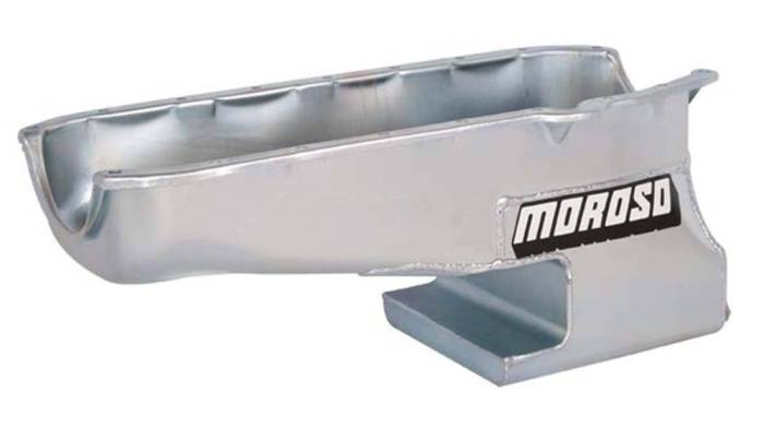 Moroso Performance - MOR20211 - Oil Pan, SBC Pre- 80 Driver's Side Dipstick, Chevy II