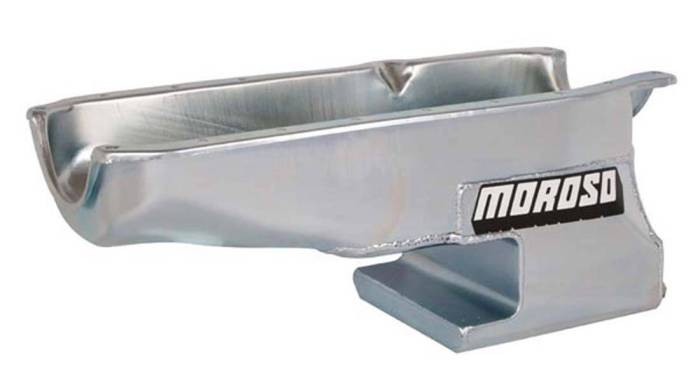 Moroso Performance - MOR20212 - Oil Pan, SBC 86-Up With 1 Piece Seal Passenger Side Dip Stick, Chevy II