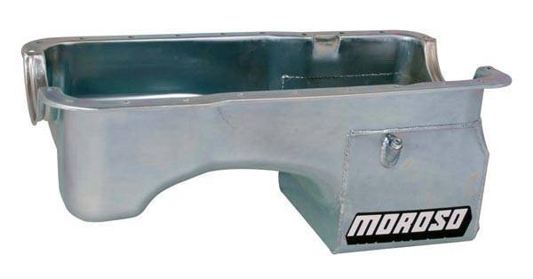 Moroso Performance - MOR20521 - Fits: 1979-Up Mustang, 1981-'88 Thunderbird, Cougar, 1979-'86 Capri and other Ford Rear Sump applications. Oil Pan, Steel, Clear Zinc, Deep Sump Rear. Engine Application: 289-302