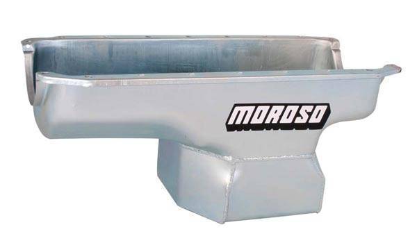 Moroso Performance - MOR20710 - Chrysler Small Block, Fits: Most production chassis. Oil Pan, Steel, Clear Zinc, Street Performance, Deep Sump, Stock Core Based. Engine Application: 273-340, 360 Magnum