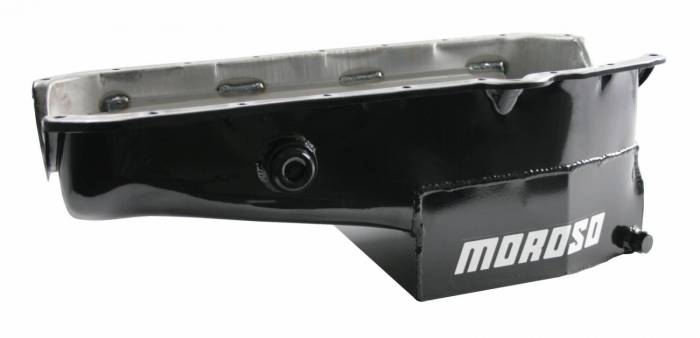 Moroso Performance - MOR21324 - Moroso SBC Circle Track Oil Pan, for 1986 and newer engine blocks with a One Piece Rear Main Seal