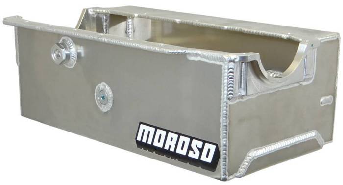 Moroso Performance - MOR21330 - Moroso Oil Pan, Sprint Car, Wet Sump, 9.5 Quart Capacity, 7-1/4" deep
