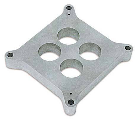 Moroso Performance - MOR64991 - 4150/4160 Carburetor Spacer, Billet 1" Thick, 4-Hole with 1.696" dia. bores