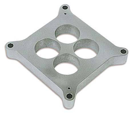 Moroso Performance - MOR64996 - 4150/4160 Carburetor Spacer, Billet 1" Thick, 4-Hole with 1.750" dia. bores