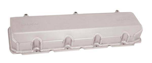 Moroso Performance - MOR68455 - Fabricated Aluminum Valve Cover, Billet Rail, 3" Tall, Fits BBC with Brodix PB2005, Brodix PB1200, Brodix 1202 and Sonny 14.5 Cylinder Heads