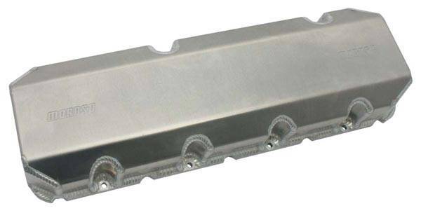 Moroso Performance - MOR68463 - Fabricated Aluminum Valve Cover, Billet Rail, 3" Tall, Dart Big Chief II, 11 Degree and 14 Degree Style Cylinder Heads