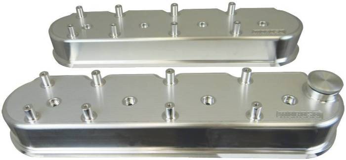 Moroso Performance - MOR68470 - ALL Billet Aluminum Valve Covers, 2.5 Inches Tall with coil mounts, GM LS Series