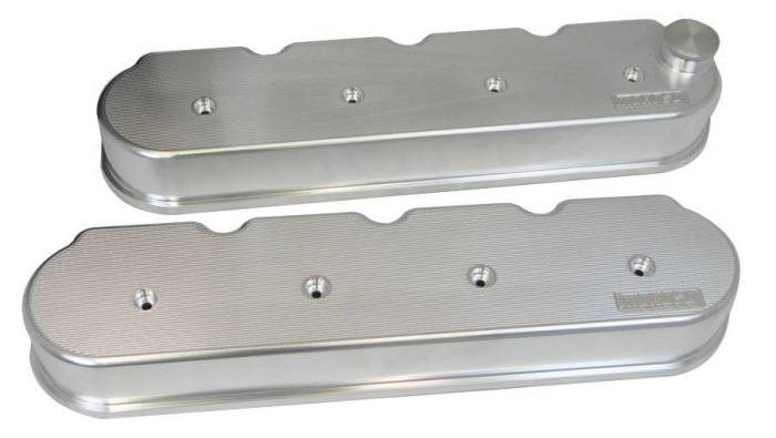 Moroso Performance - MOR68471 - Billet Aluminum Valve Covers, GM LS Series, 2.5" Tall without Coil Mounts