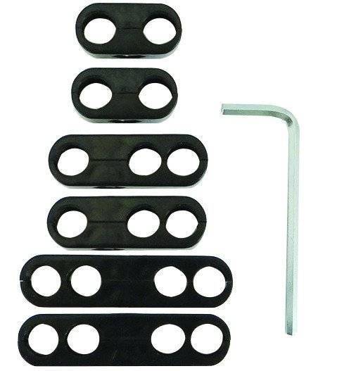 Moroso Performance - MOR72166 - Moroso Wire Separator Kit, 2 each of 2, 3, and 4 Hole Separators