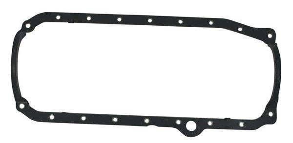 Moroso Performance - MOR93151 - Moroso Oil Pan Gasket, One Piece Design, Steel Reinforced, SBC '86-Up Engine Block Style with 1 Piece Rear Main Seal